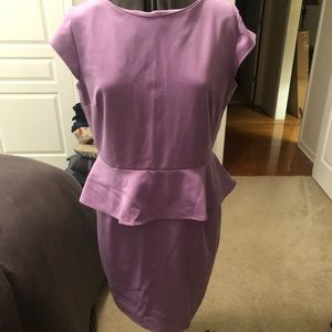 NY & Co Light Purple Peplum Dress
